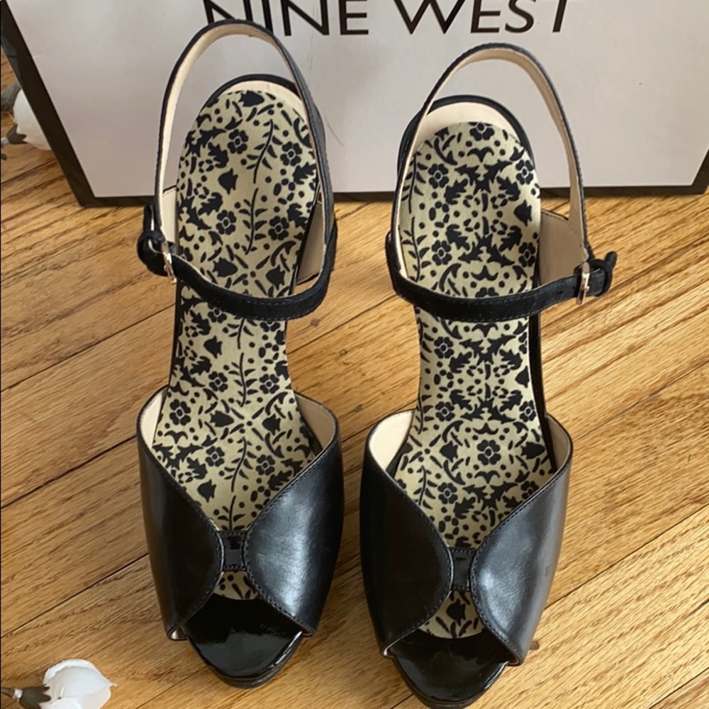 Nine West Black Women's High Heel Sandals - Picture 6 of 8
